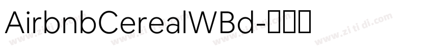 AirbnbCerealWBd字体转换