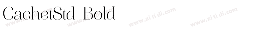 CachetStd-Bold字体转换
