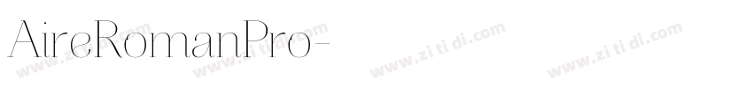 AireRomanPro字体转换