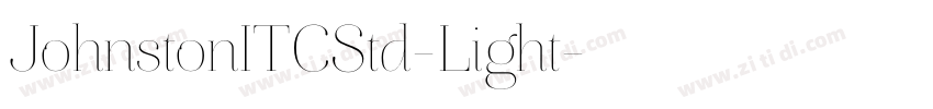 JohnstonITCStd-Light字体转换 JohnstonITCStd-Light字体转换