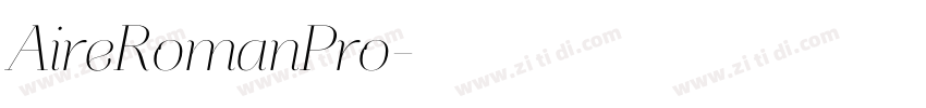 AireRomanPro字体转换