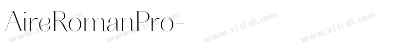 AireRomanPro字体转换