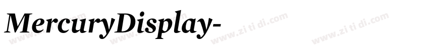 MercuryDisplay字体转换