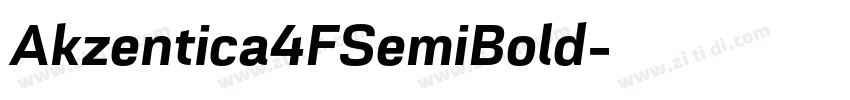 Akzentica4FSemiBold字体转换