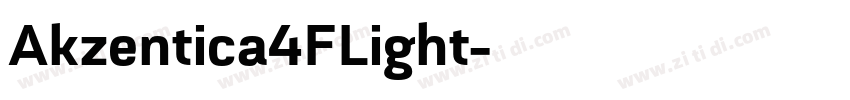 Akzentica4FLight字体转换