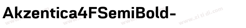 Akzentica4FSemiBold字体转换