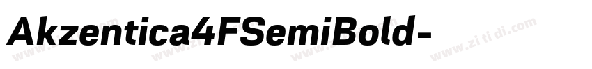 Akzentica4FSemiBold字体转换