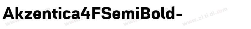 Akzentica4FSemiBold字体转换