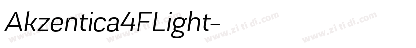 Akzentica4FLight字体转换