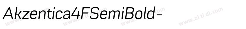 Akzentica4FSemiBold字体转换