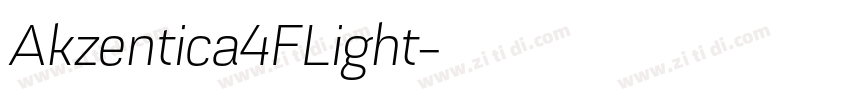 Akzentica4FLight字体转换