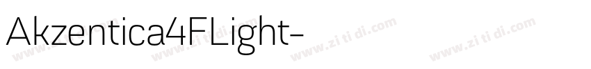 Akzentica4FLight字体转换
