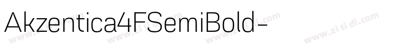 Akzentica4FSemiBold字体转换