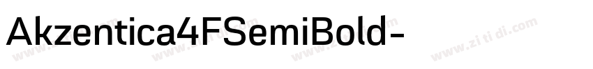 Akzentica4FSemiBold字体转换