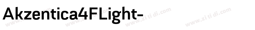 Akzentica4FLight字体转换