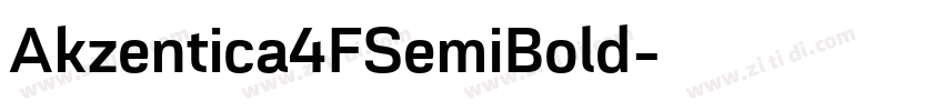 Akzentica4FSemiBold字体转换