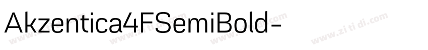 Akzentica4FSemiBold字体转换