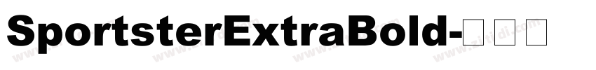 SportsterExtraBold字体转换