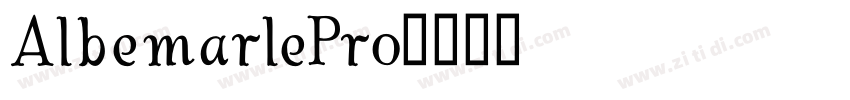 AlbemarlePro字体转换