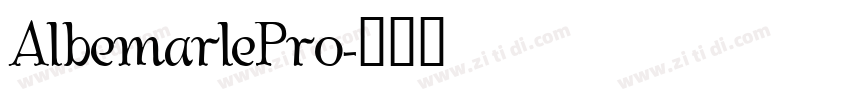 AlbemarlePro字体转换