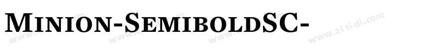 Minion-SemiboldSC字体转换