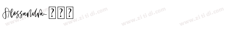 Alessandra字体转换 Alessandra字体转换