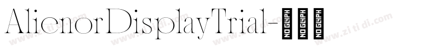 AlienorDisplayTrial字体转换