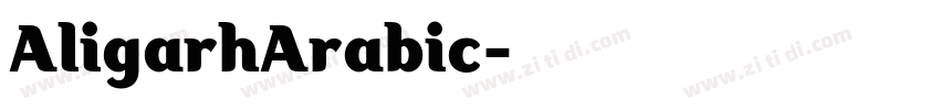 AligarhArabic字体转换