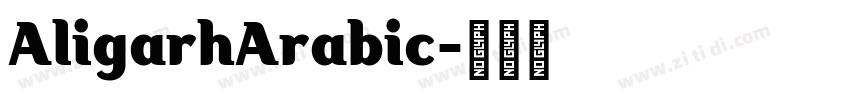 AligarhArabic字体转换