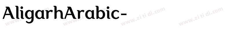 AligarhArabic字体转换