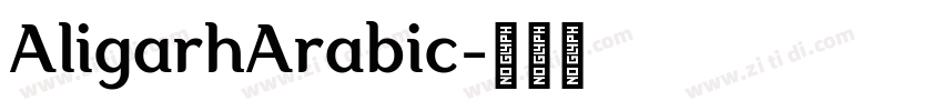 AligarhArabic字体转换