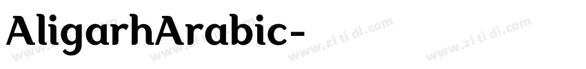 AligarhArabic字体转换