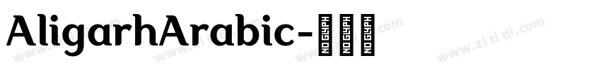 AligarhArabic字体转换