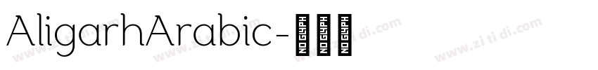 AligarhArabic字体转换