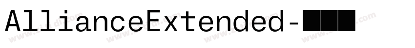 AllianceExtended字体转换