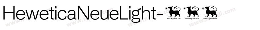 HeweticaNeueLight字体转换