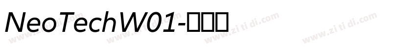 NeoTechW01字体转换