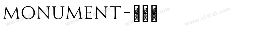 Monument字体转换