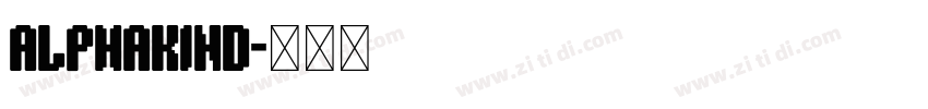 Alphakind字体转换