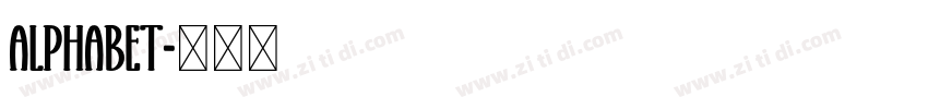Alphabet字体转换