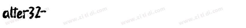 alter32字体转换