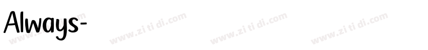 Always字体转换