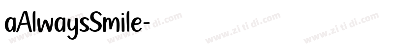 aAlwaysSmile字体转换