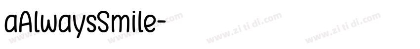 aAlwaysSmile字体转换