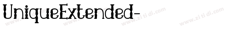 UniqueExtended字体转换