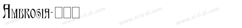 Ambrosia字体转换