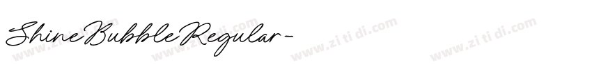 ShineBubbleRegular字体转换