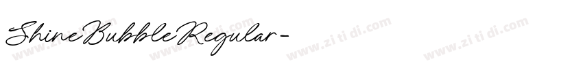 ShineBubbleRegular字体转换