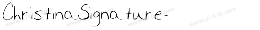 ChristinaSignature字体转换