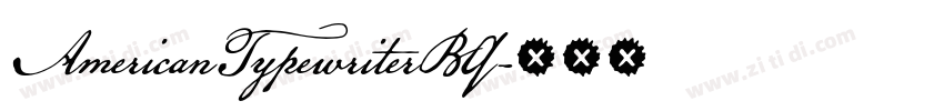 AmericanTypewriterBQ字体转换
